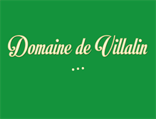 Tablet Screenshot of domaine-de-villalin.com